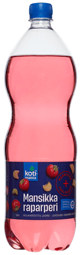 Kotimaista 草莓大黄镁+叶酸碳酸饮料 1,5l