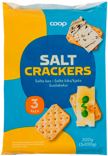 Coop 盐味薄脆饼干 300 g|Coop Salt Crackers suolakeksi 300 g