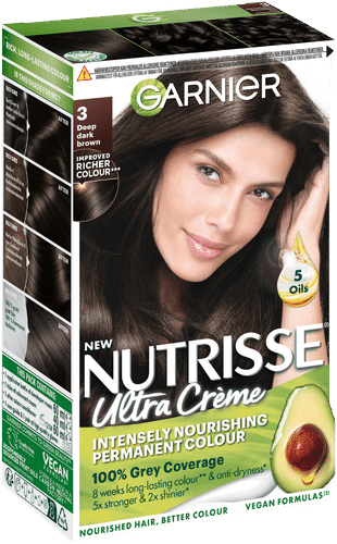 Garnier Nutrisse Ultra Creme 3.0 Deep Dark Brown Syvä Tummanruskea kestoväri 1kpl