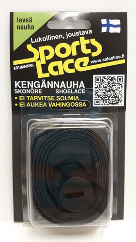 Sports Lace kengännauhat leveä lukollinen 90 cm