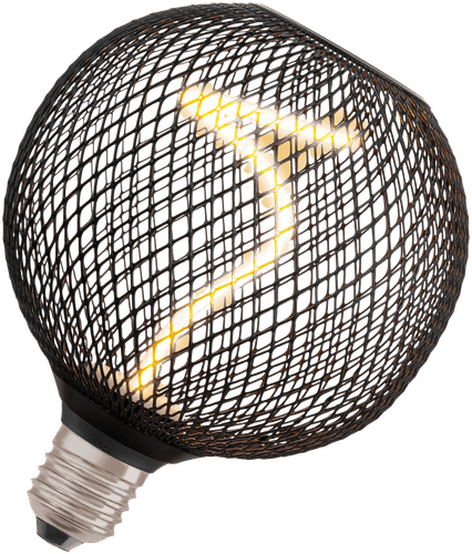 OSRAM LED装饰灯 Decor Spiral Globe 125mm 3.5W 130lm 1800K E27 黑色
