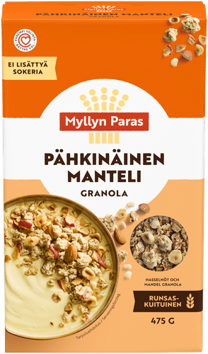 Myllyn Paras Pähkinäinen Manteli granola 475g|Myllyn Paras 坚果杏仁格兰诺拉 475g