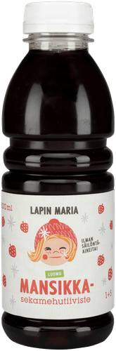 Lapin Maria mansikkasekamehutiiviste 1+5 LUOMU|Lapin Maria 混合浓缩草莓汁 1+5 有机