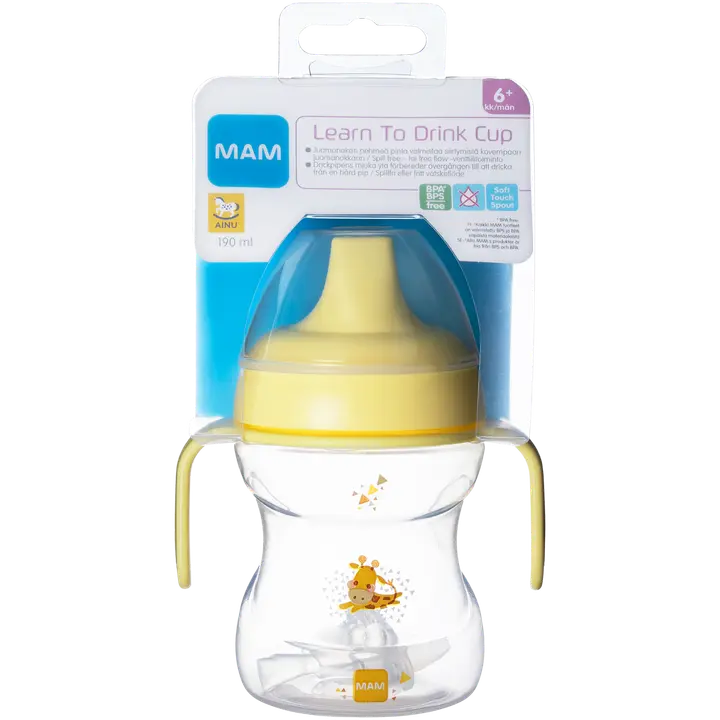 Ainu Mam 190ml 学饮杯 6+ 个月饮水杯|Ainu Mam 190ml Learn to Drink Cup 6+kk nokkamuki