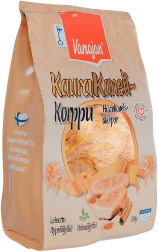 Vanajan Keksit Vanajan 燕麦肉桂脆面包干 340g|Vanajan Kaura-Kanelikorppu 340g