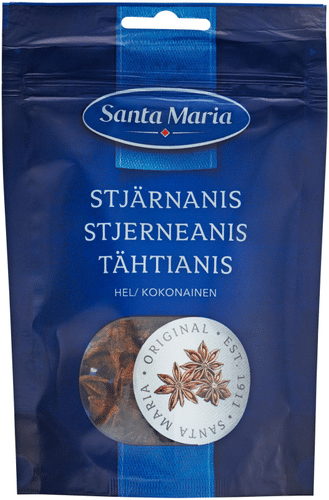 Santa Maria 八角整颗,袋装 15g|Santa Maria Tähtianis kokonainen, pussi 15g
