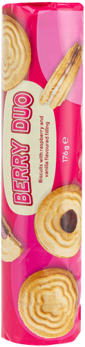 Coop 贝瑞双味夹心饼干 176 g|Coop Berry Duo täytekeksi 176 g