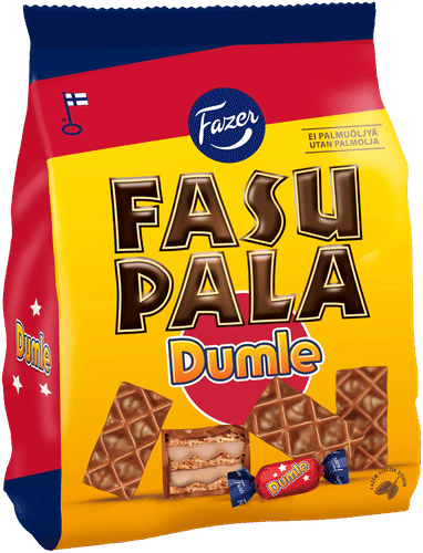 Fazer Fasupala Dumle 华夫饼干 175g|Fazer Fasupala Dumle vohvelikeksi 175g