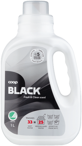 Coop 黑色液体洗衣液 深色纺织品专用 1 l