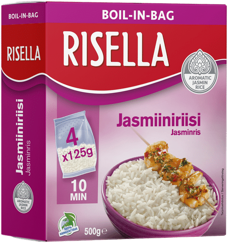 Risella Jasmiiniriisi keitinpussissa 4x125g