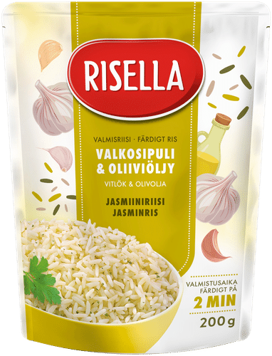 Risella Valkosipuli&Oliiviöljy 200g valmisriisi