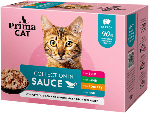 PrimaCat Kastikelajitelma 12 x 85 g