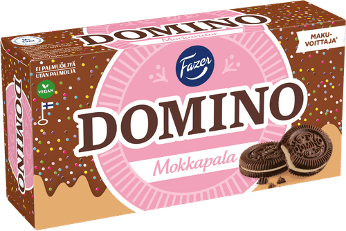 Fazer Domino 摩卡夹心饼干 350 g|Fazer Domino Mokkapala täytekeksi 350 g