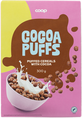 Coop Cocoa Puffs kaakaomurot 300 g|Coop 可可泡芙可可脆片 300 g