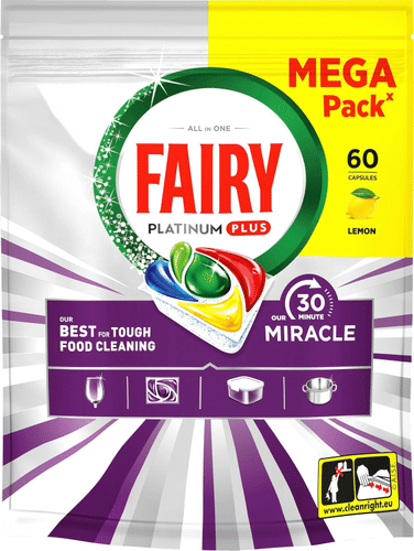 Fairy Platinum Plus All in One 30 Minute Miracle 60片洗碗机块
