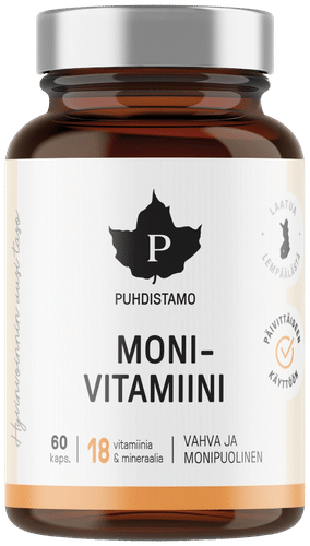 Puhdistamo 多种维生素 60 kaps|Puhdistamo Monivitamiini 60 kaps