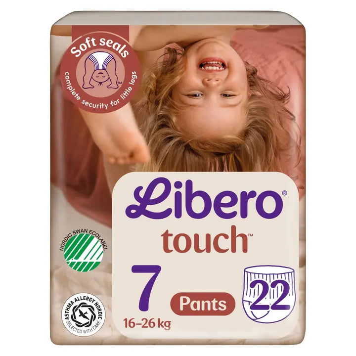 LIBERO Touch housuvaippa koko 7, 22kpl, 16-26 kg|Libero 触摸尿布尺寸 7,22 片,16-26 公斤