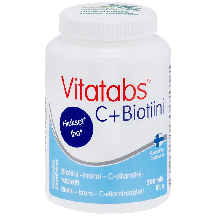 Vitatabs C + Biotiini kromi-biotiini-C-vitamiinitabletti 200 tabl-Vitatabs C+生物素铬-生物素-维生素C片200片