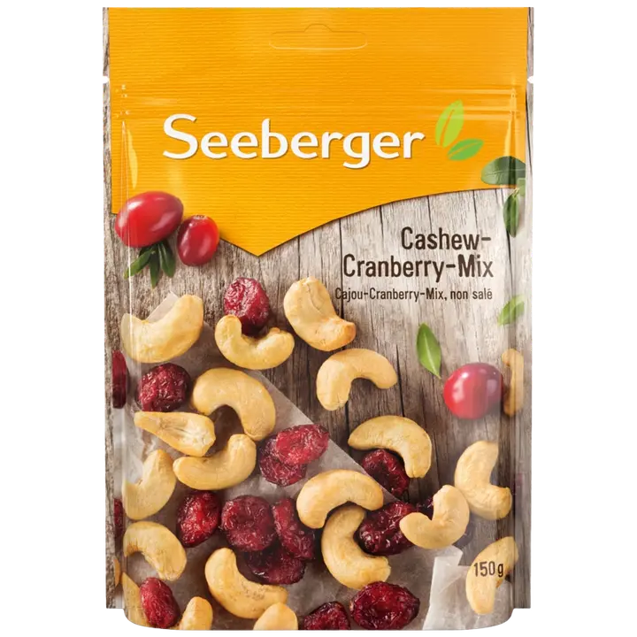 Seeberger Cashew & Karpalo mix 150g-Seeberger 腰果和蔓越莓混合 150g