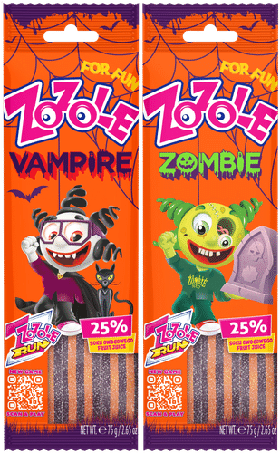 Mieszko Zozole 万圣节 Vampire & Zombie 酸味水果味带状软糖 75 g