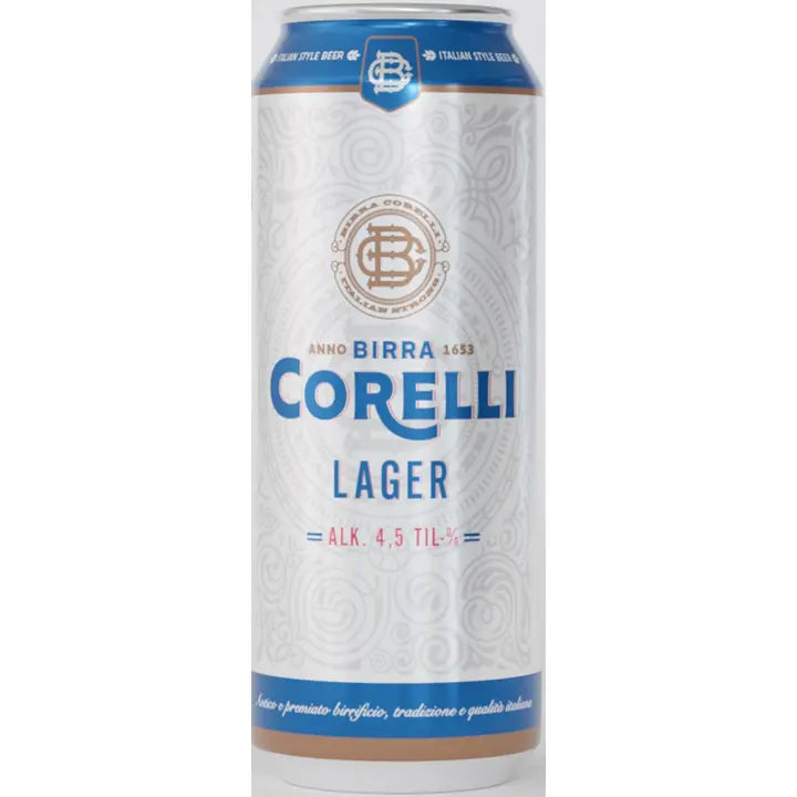 Birra Corelli lager 4,5% 0,5l oluttölkki|Birra Corelli 饮料 4.5% 0.5l 饮料罐
