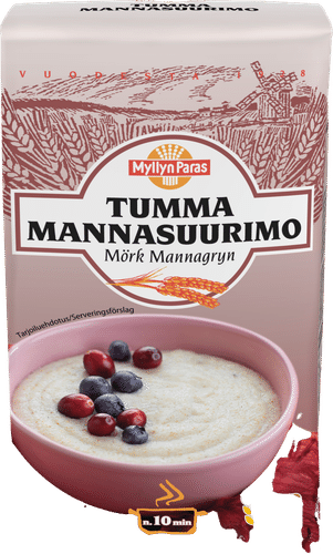 Myllyn Paras Tumma Mannasuurimo 1kg|Myllyn Paras 黑粗粒小麦粉 1kg