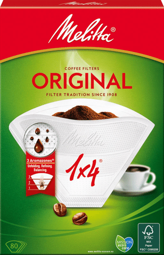 Melitta 1x4/80 白色滤纸