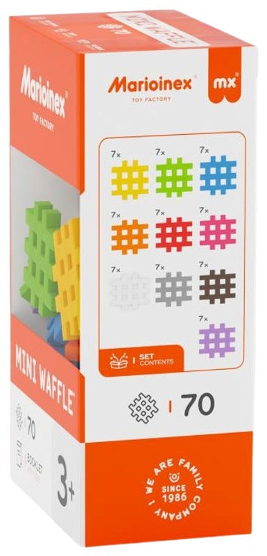 Marioinex 华夫饼拼装玩具 迷你70件|Marioinex vohvelirakentelu mini 70 osaa