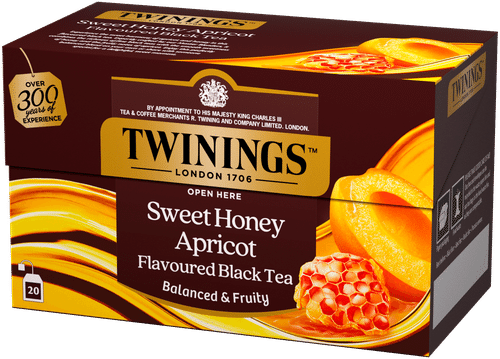 Twinings Sweet Honey Apricot maustettu musta tee 20x2g|Twinings 甜蜜杏味红茶 20x2g