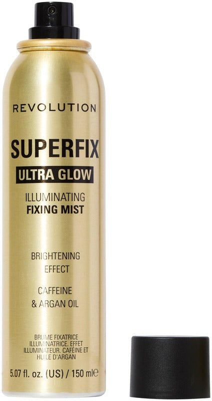 Makeup Revolution superfix extra glow 定妆喷雾 150ml 增亮|Makeup Revolution superfix extra glow meikinkiinnityssuihke 150ml hehkua lisäävä