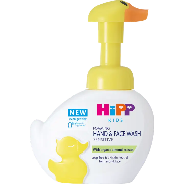Hipp Baby Care Foaming Hand & Face Wash Sensitive 250 ml "Ankka"|HiPP 婴儿护理泡沫洗手洗面奶 250 毫升“鸭”