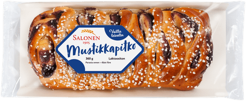 Leipomo Salonen Mustikkapitko 360 g täytepitko|Leipomo Salonen 蓝莓夹心辫子面包 360g