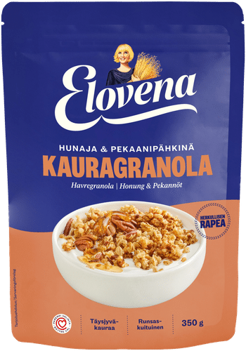 Elovena 350g hunaja&pekaanipähkinä kauragranola|Elovena 350克 蜂蜜碧根果燕麦脆粒