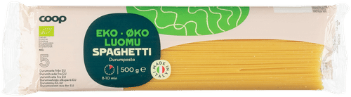 Coop 有机意大利面 500 g|Coop Spaghetti pasta luomu 500 g