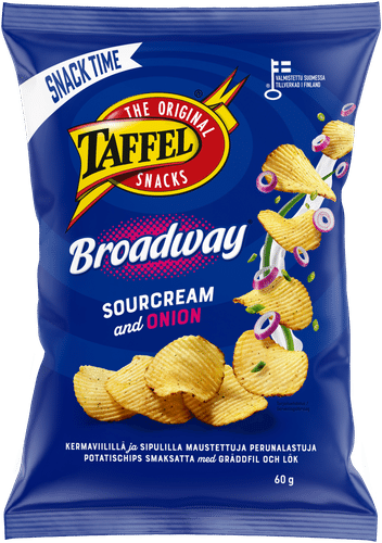Taffel Broadway酸奶油洋葱味薯片 60g