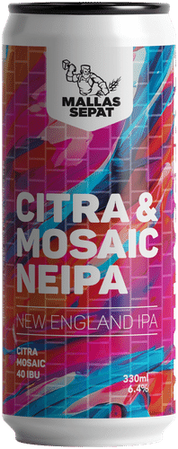 Mallassepät Citra & Mosaic NEIPA - NEIPA 6,4% - 33 cl