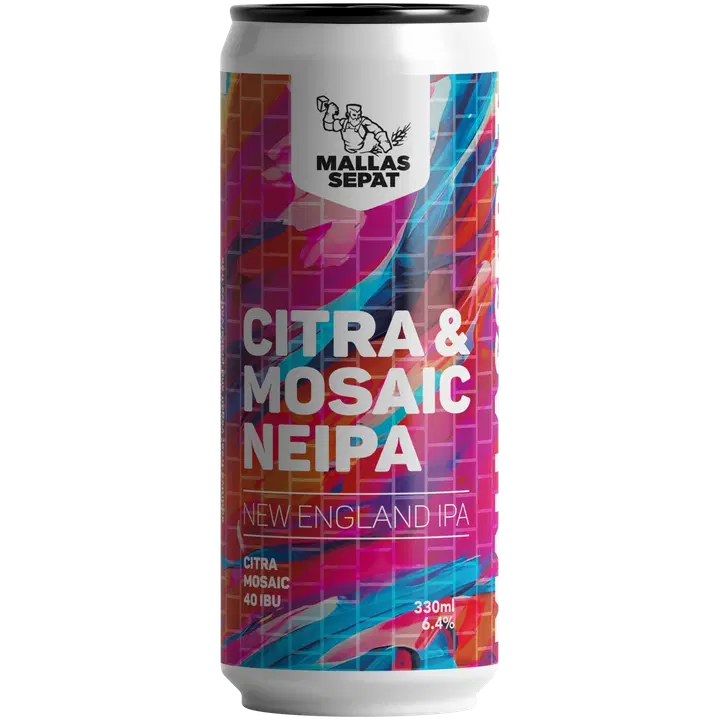 Mallassepät Citra & Mosaic NEIPA - NEIPA 6,4% - 33 cl|Mallassepät Citra & Mosaic NIPA - NIPA 6.4% - 33 cl