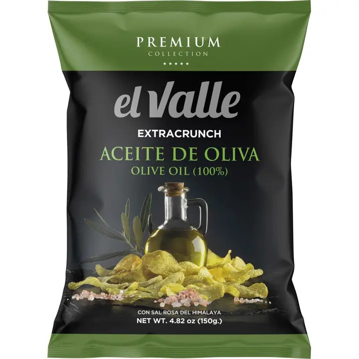 El Valle PREMIUM Chips Oliiviöljy & Himalyan vaalenapunainen suola 150g-El Valle 优质薯片橄榄油和喜马拉雅粉红盐 150g