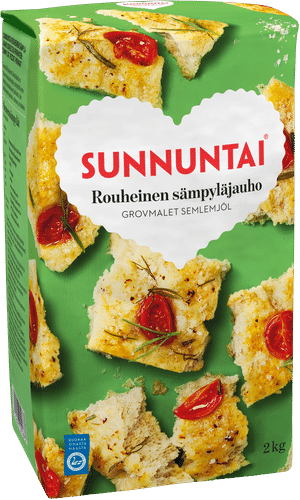 Sunnuntai 2kg rouheinen sämpyläjauho|Sunnuntai 2公斤粗粒面包粉