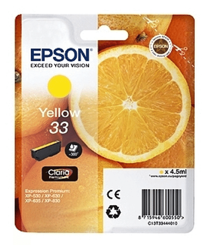 Epson 墨盒 黄色 33