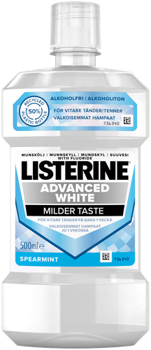 Listerine Advanced White温和口味漱口水 500ml