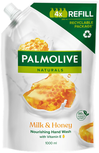 Palmolive Naturals 牛奶蜂蜜液体皂补充装 1000ml