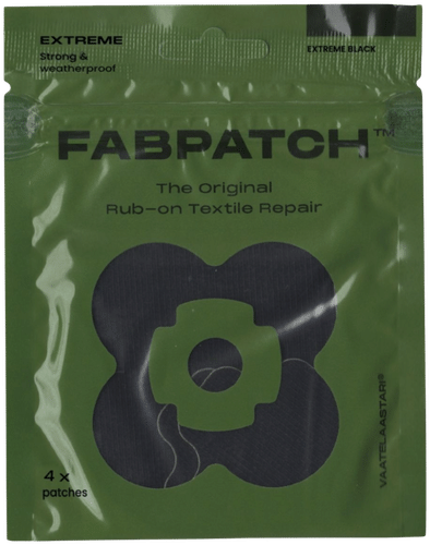 FabPatch 极黑衣物修补贴 4片,摩擦粘贴纺织品贴片