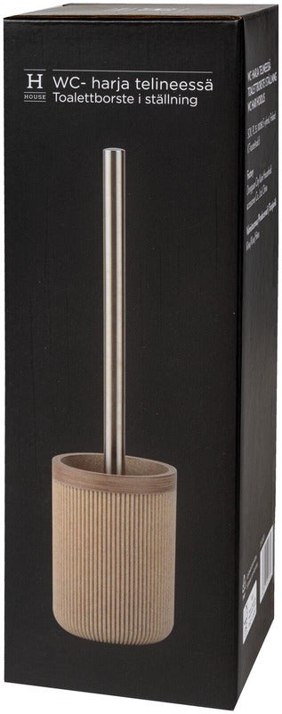 House 马桶刷 竖条纹 米色
