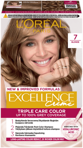 L'Oréal Paris Excellence Creme 7 Blonde Tummanvaalea kestoväri 1kpl