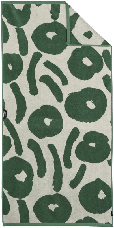 Ratia 浴巾 Nuppunen 70x140 厘米 绿色/白色|Ratia kylpypyyhe Nuppunen 70x140cm vihreä/valkoinen