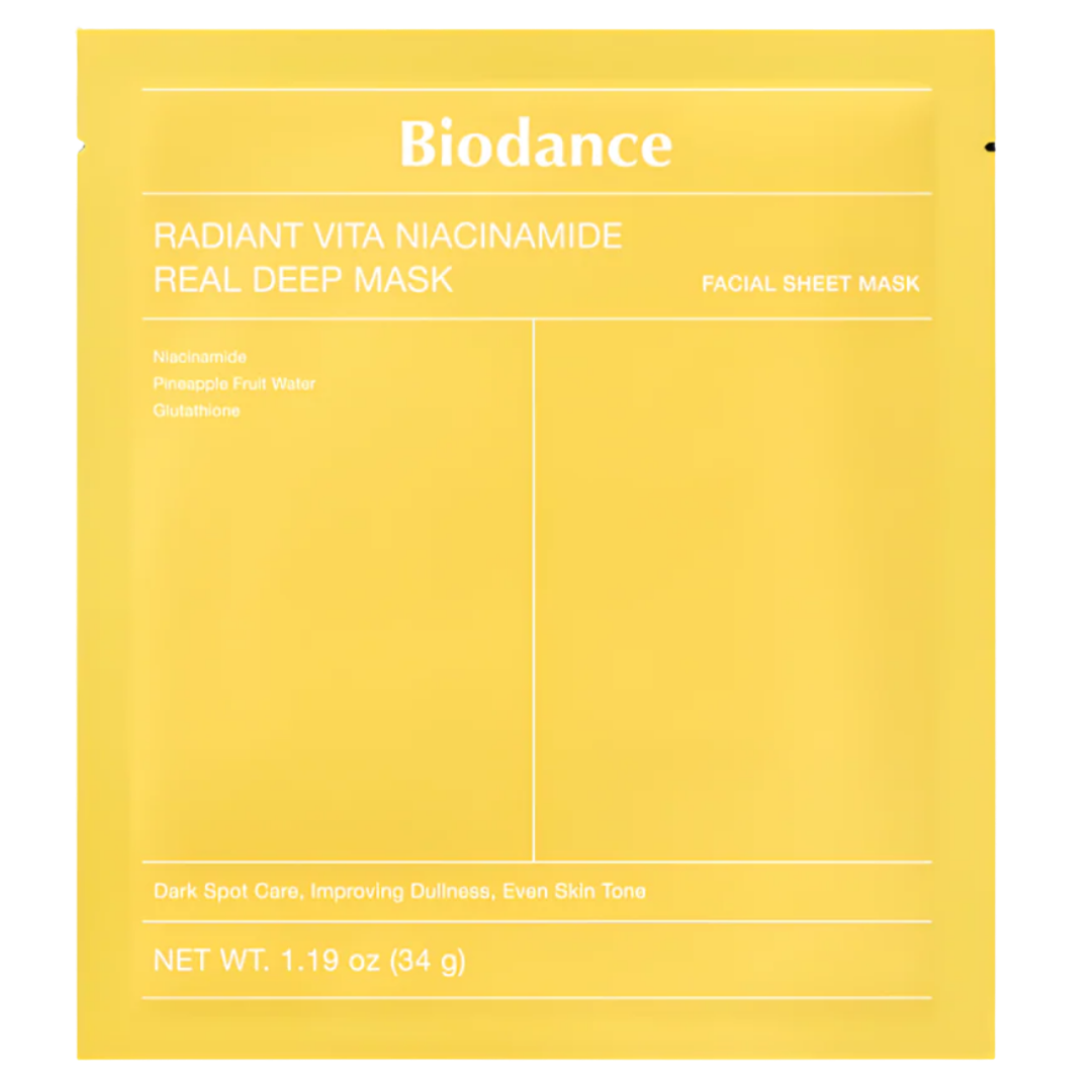 Biodance Radiant Vita烟酰胺深层真面膜 - 面膜 1 kpl