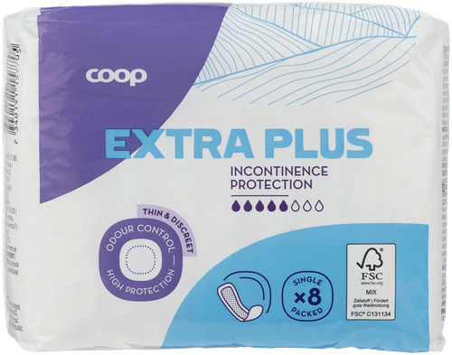 Coop 失禁护垫extra plus 8 kpl
