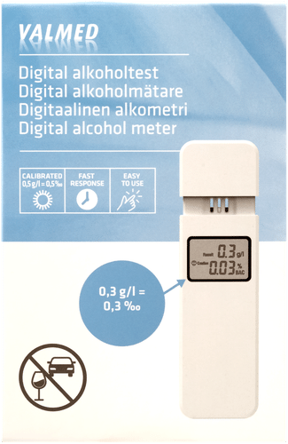 Valmed 数字式酒精检测仪 1 kpl