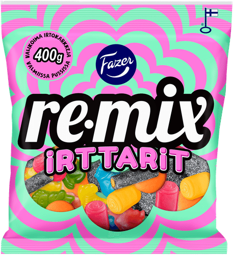 Fazer Remix Irttarit糖果袋 400g|Fazer Remix Irttarit karkkipussi 400g